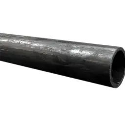 Metalowa rura 1 cal wymiary, z widocznym przekrojem i chropowatą powierzchnią.